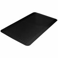 Ricki&Aposs Rugs 442S2436SBK Diamond-Dek Sponge Anti-Fatigue Mats - Black - 36in.L x 24in.W x 0.563in.H RI2940140